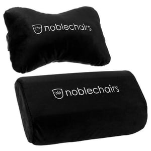 noblechairs Cushion Set Black, White (2-piece set)