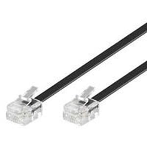 Microconnect MPK187 3 m telephone cable, Black