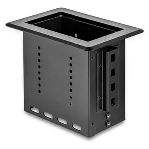 StarTech BEZ4MOD organizator na kable Biurko Skrzynka kablowa Czarny 1 szt.