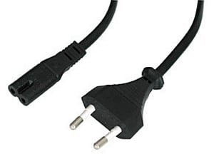 Lindy 30422 Power Cable, Black, 3 m, CEE7/16, C7 Panel