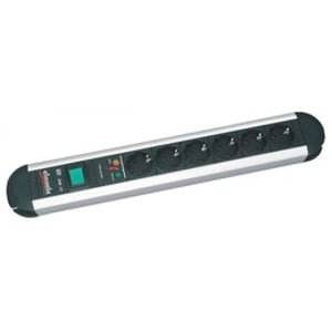 Bachmann Primo Grau 6 x Netzsteckdose 1,75 m