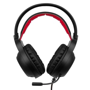 Niceboy ORYX X200 Zestaw słuchawkowy Przewodowa Opaska na głowę Gaming Czarny, Czerwony