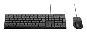 Belkin BBZ014DE Keyboard with Mouse, Home/Office, USB, German, Black