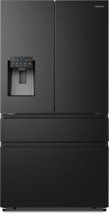 Hisense RF728N4SBFE kyl- och frysskåp med öppning på båda sidor, fristående, 560 l, svart