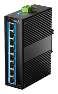 Cudy 8-Port 10/100M Industrial PoE Switch Unmanaged Gigabit Ethernet (10/100/1000) PoE Support Black