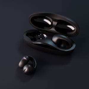 Happy Plugs Clip langattomat kuulokkeet, musta