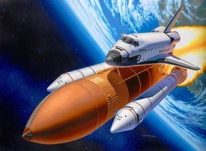 Revell Space Shuttle Discovery + Booster Rockets Prom kosmiczny Zestaw montażowy 1:144