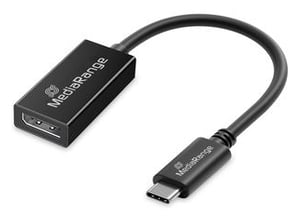 MediaRange MRCS235 adapter kablowy 0,2 m USB Type-C DisplayPort Czarny
