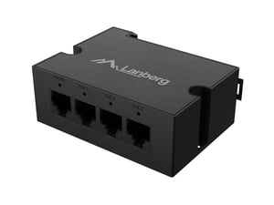 Lanberg DIN-GE4-BT-90W adapter PoE Gigabit Ethernet