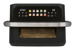 ProfiCook PC-FR 1313 H Dubbel 10 l Fristående 2400 W Varmluftsfritös Svart, Rostfritt stål