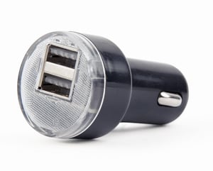 Gembird EG-U2C2A-CAR-02 Ladegerät für mobile Geräte, universell, schwarz, Zigarettenanzünder, automatisch