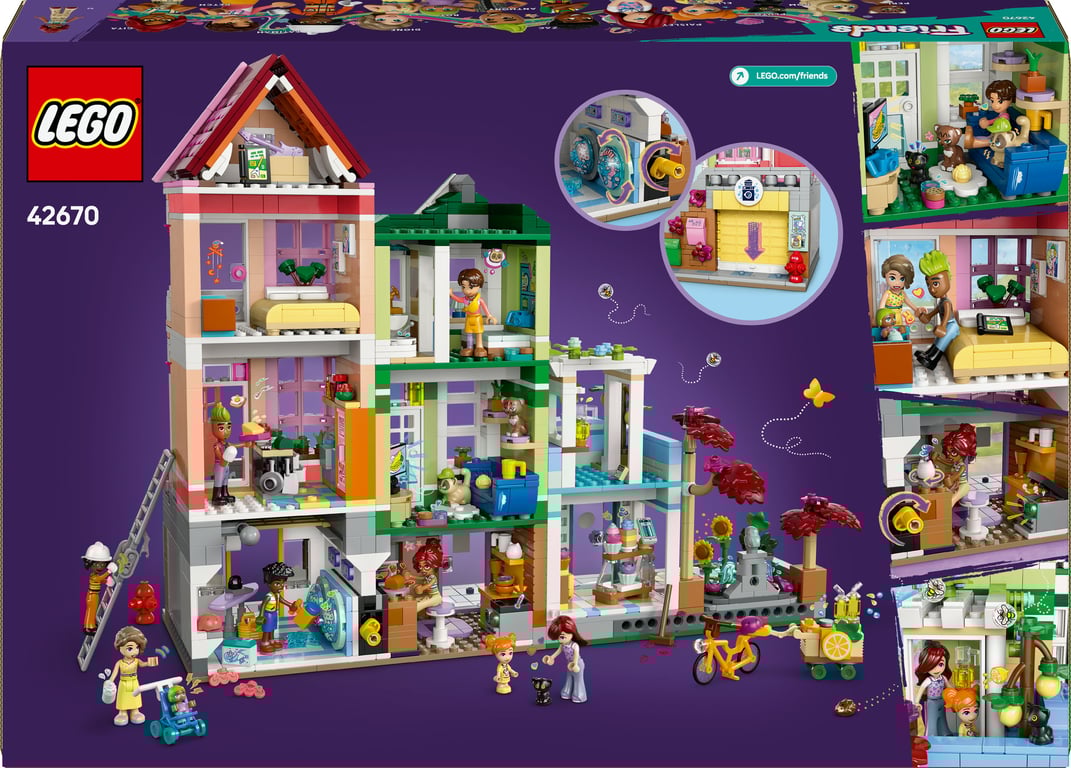 фото Блоковий конструктор LEGO Friends Хартлейк-Сіті Квартири і крамниці (42670)
