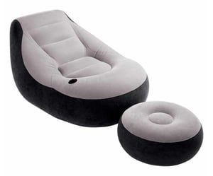 Intex 68564NP Inflatable Living Room Chair, Gray