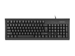 NATEC MORAY Home/Office USB QWERTY Keyboard, US/International, Black