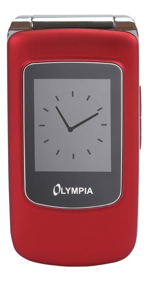 Olympia 2282 mobiltelefon 6,1 cm (2,4") 90 g Röd, Silver Telefon för nybörjare