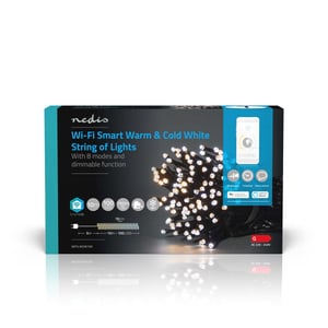 Nedis WIFILX02W100 dekorativ belysning Lätt dekorationsljusslinga 100 st. LED 3,21 W G