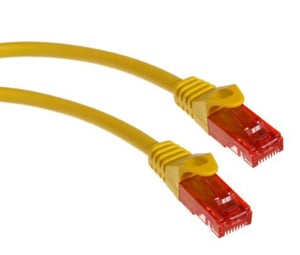 Maclean MCTV-300 Y Network Cable, Yellow, 0.5 m, Cat6 U/UTP (UTP)