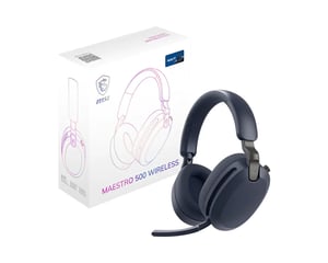 MSI MAESTRO 500 Wireless headset Trådlöst Huvudband Gaming Bluetooth Blått