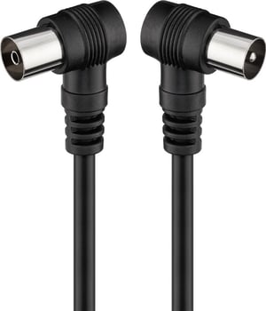 Goobay 11525 koaxialkabel 1,5 m Svart