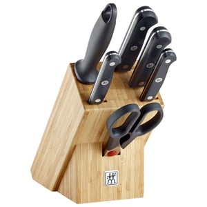 ZWILLING Gourmet Messerblock mit Löchern aus Bambus und Holz