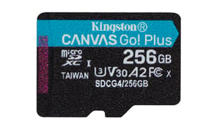 Kingston Technology Canvas Go! Plus 256 GB MicroSD UHS-I Klass 10