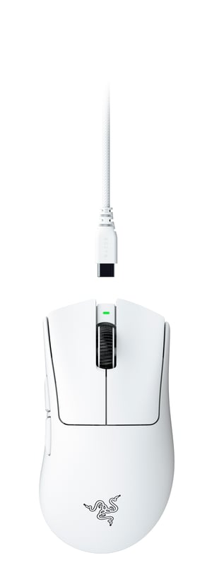 Razer DeathAdder V4 Pro myszka Gaming Po prawej stronie RF Wireless + USB Type-A Optyczny 45000 DPI