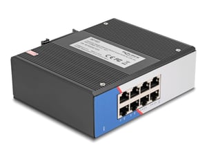 DeLOCK 80163 Gigabit Ethernet (10/100/1000) Network Switch, DIN Rail, Black