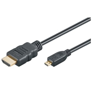 M-Cab 7200215 HDMI Cable, 1.5 m, HDMI Type A (Standard), HDMI Type D (Micro), Black
