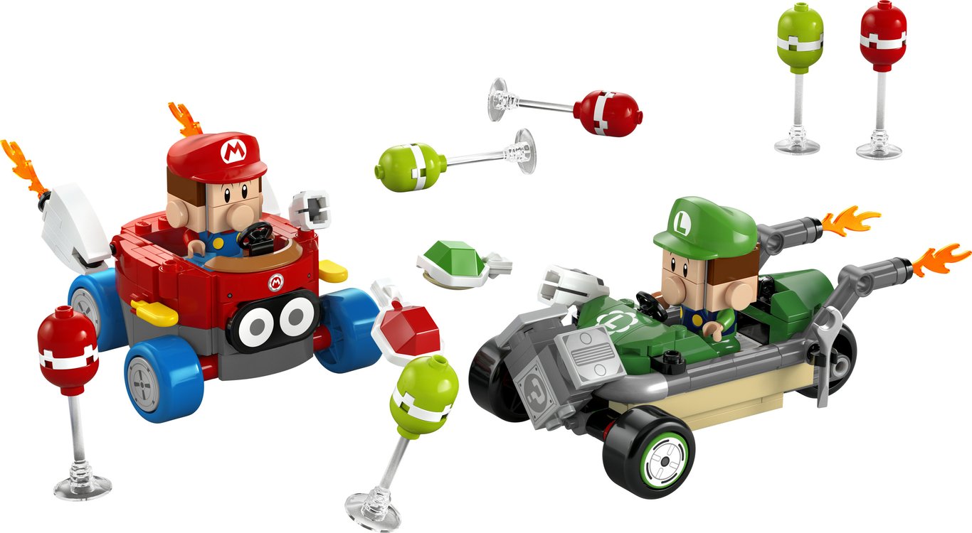 LEGO Super Mario Mario Kart™ – Baby Mario kontra Baby Luigi
