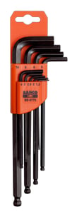 Bahco BE-9770 Allen Wrench Set, L-shaped, Metric, 9-piece