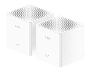 Cudy AX3000 Gigabit Mesh Wi-Fi 6 System, M3000S 1.0, 2-Pack Dual-band (2.4 GHz/5 GHz) Wi-Fi 6 (802.11ax) Biały Wewnętrzny