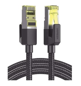 Ugreen 80424 Netzwerkkabel, schwarz, 3 m, Cat7, F/FTP (FFTP)