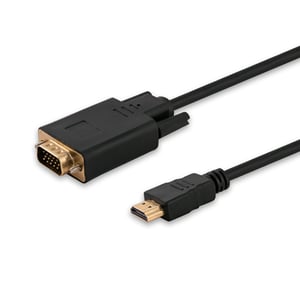 Savio CL-103 Kabeladapter 1,8 m HDMI Typ A (Standard) VGA (D-Sub) Schwarz