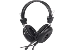 A4Tech HS-30 Wired Gaming Headset with Headband, Black