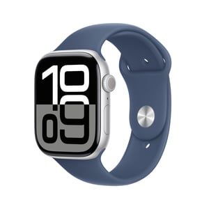 Apple Watch Series 10 OLED 46 mm Cyfrowy 416 x 496 px Ekran dotykowy Srebrny Wi-Fi GPS