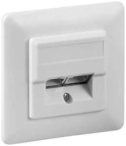 Goobay 50972 Steckdose 2 x RJ-45 Weiß