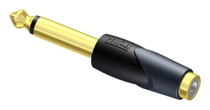 PROCAB CLP104 przejściówka do kabli RCA 6.3 mm Czarny