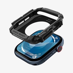 Spigen Rugged Armor Etui Czarny Termoplastyczne elastomery poliuretanowe (TPU)