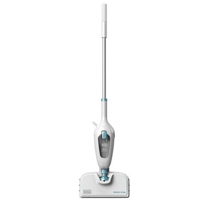 Black & Decker FSMH13E10 Dampfstaubsauger 1300 W, Weiß
