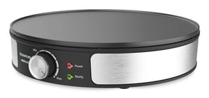 Taurus Crepe & Fun Pancake Maker, 1 pancake at a time, 1200 W, Black, Stainless Steel