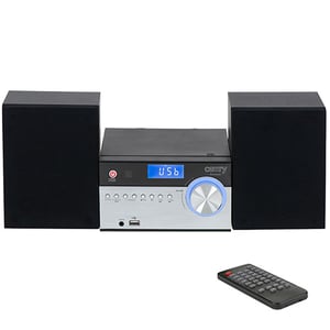 Camry Premium CR 1173 Portable Stereo System Analog and Digital 10 W AM, FM Black, Silver MP3 Player