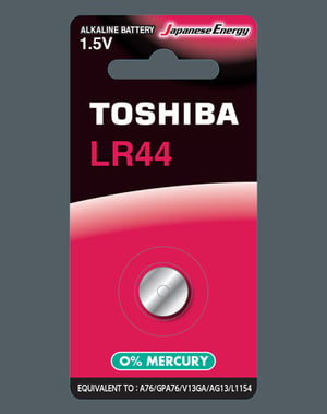 Toshiba LR44 BP-1C Batterie für den Hausgebrauch Einwegbatterie Alkalibatterie