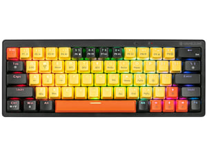 Tracer EVO2 Gaming-tangentbord USB + RF Wireless + Bluetooth QWERTY Engelska Svart, Orange, Gul
