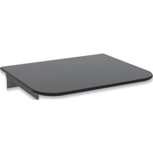 Techly ICA-DRS-504 Audio/Video Equipment Shelf, Black Glass