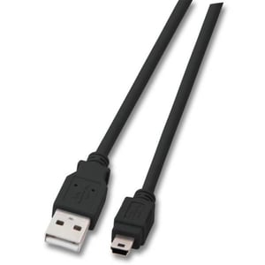 EFB Elektronik K5250SW.1,8 kabel USB USB 2.0 1,8 m USB A Mini-USB B 0,48 Gbit/s Czarny