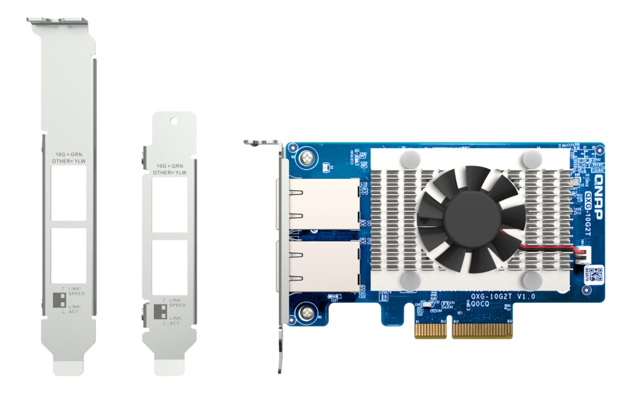 QNAP QXG-10G2T karta sieciowa Wewnętrzny Ethernet 10000 Mbit/s