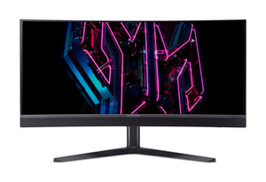 Acer Predator X34Vbmiiphuzx monitor komputerowy 86,4 cm (34") 3440 x 1440 px UltraWide Quad HD OLED Czarny