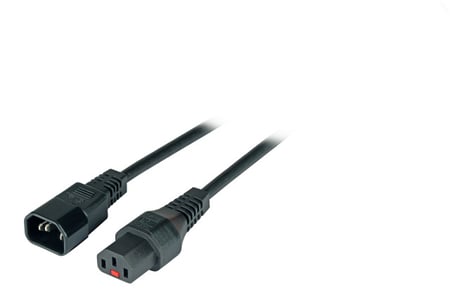 EFB Elektronik EK601SW.1 kabel zasilające Czarny 1 m C14 panel C13 panel