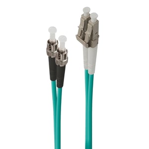 ALOGIC LCST-03-OM4 InfiniBand-/Glasfaserkabel, 3 m, LC-ST, türkis