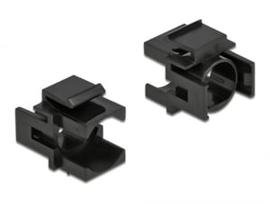 DeLOCK Osłona Keystone czarny z otworem 12,5 mm 4 szt.